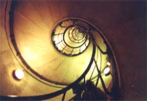 凱旋門の螺旋階段