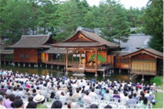 身曽岐神社HPに掲載された昨年の舞台＜金剛流「井筒」＞